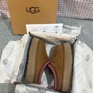 UGG TAZZ Platform Slippers Womens shoes Chestnut